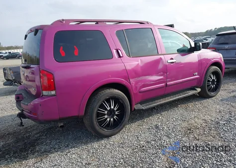 2008 Nissan Armada Se from USA, damaged, VIN 5N1BA08DX8N629580